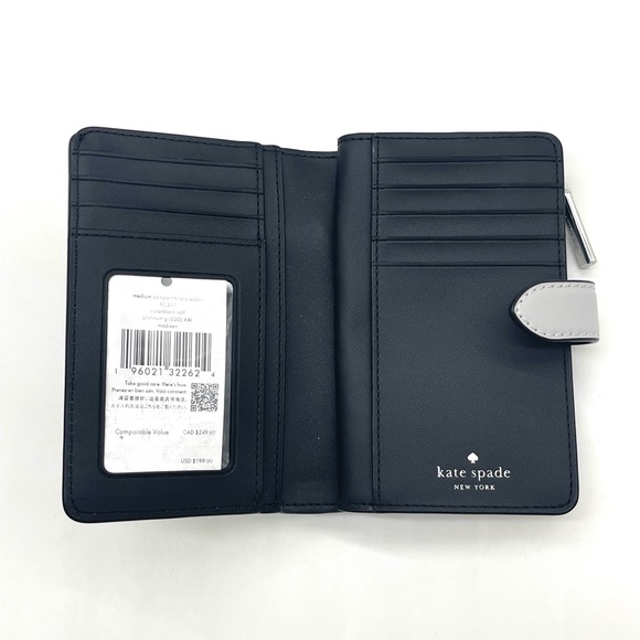 Kate Spade Madison Medium Compact Bifold Walllet - Picture 7 of 8